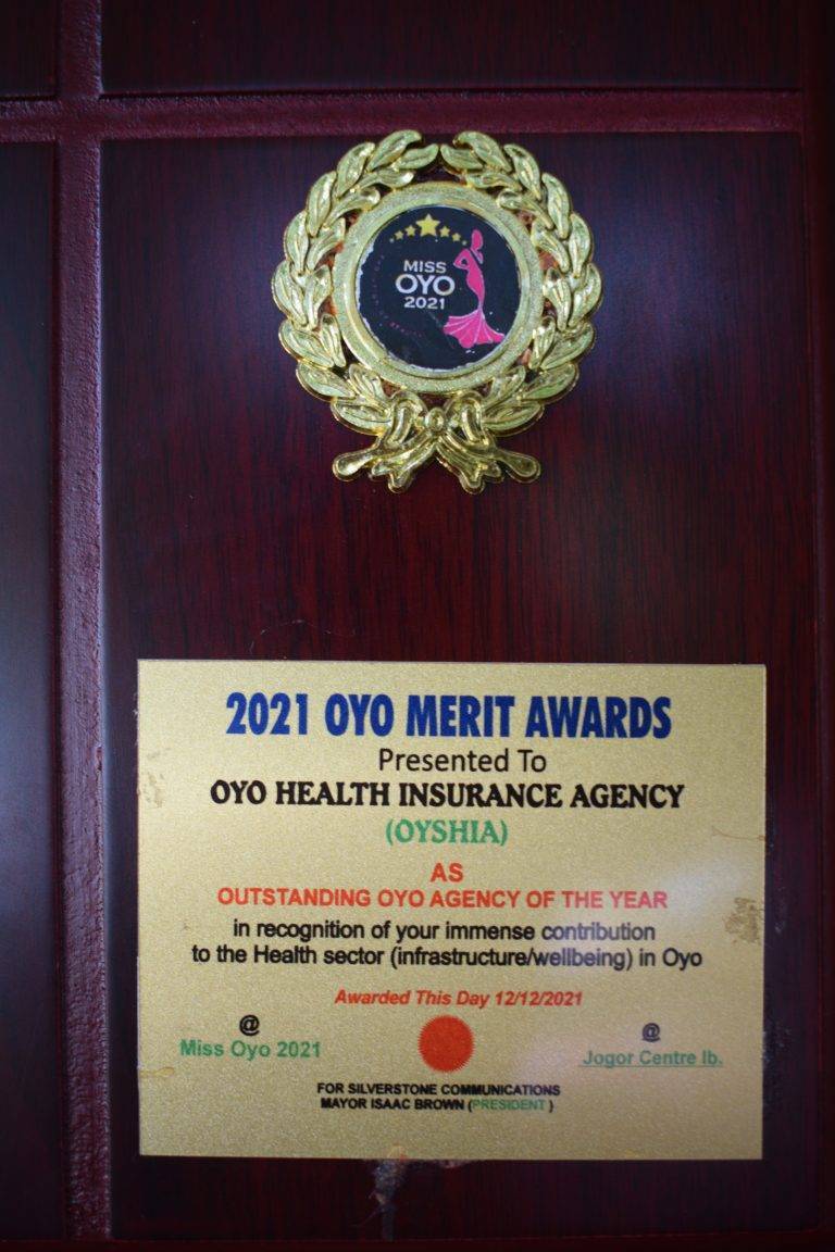 OYSHIA bags award of Outstanding Oyo Agency of the year.